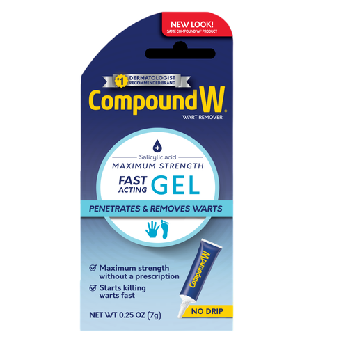 Compound W Fast Acting Gel гель для удаления бородавок/быстрое действие/лечение подошвенных бородавок/удаление бородавок/эффективное лечение/в поездку