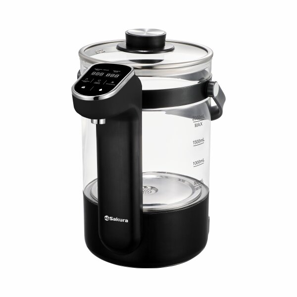 фото Термопот Sakura SA-1373BK Premium 2.0л стекло 13 температурных режимов