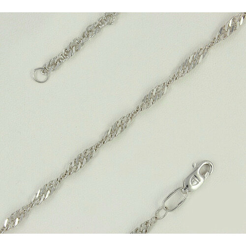 Цепь Бронницкий Ювелир, серебро, 925 проба, длина 50 см, средний вес 6.03 г