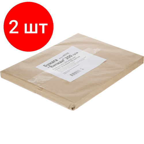 Комплект 2 упаковок, Бумага чертежная (ватман) Kroyter Гознак А3 297х420 200г 100л/уп бумага чертежная ватман гознак спб пачка 100л 297х420 200 гр