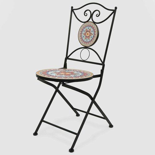 Декоративный стул Heng Yu с мозаикой Мексика 38х38х90 см 10064₽