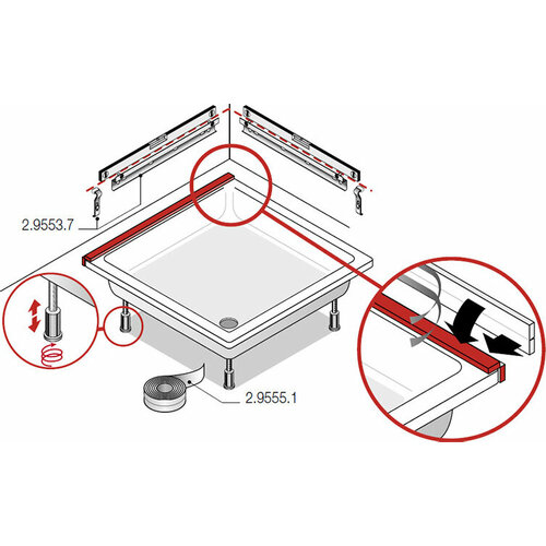 Монтажный комплект Laufen 2955370000001 1000₽