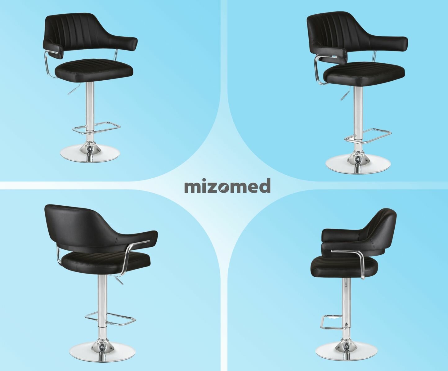 Барный стул Mizomed LOFT черный