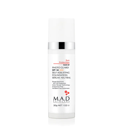 Photo Guard SPF 50 Self Adjusting Foundation Serum NeutralLight Подстраивающаяся сыворотка-основа под макияж с защитой SPF50 NeutralLight 30 мл MAD SKINCARE 8000₽