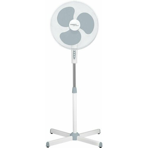 Вентилятор напольный мощный для дома Scarlett SC-SF111B01 белый 1087500₽