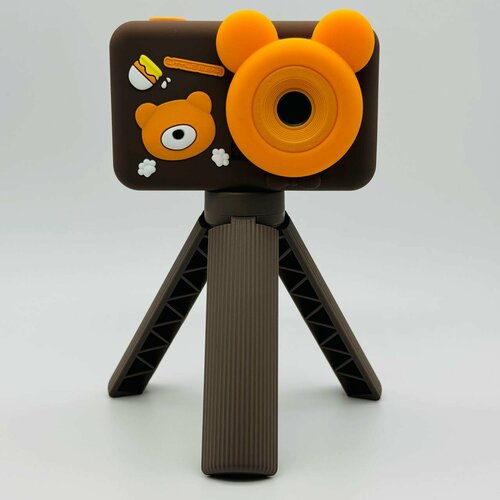 Детский цифровой фотоаппарат с селфи камерой и головоломкой для девочки мальчика игрушечная фотокамера для детей ударопрочная 1080p Full-HD Динозавр для ребенка 2760₽