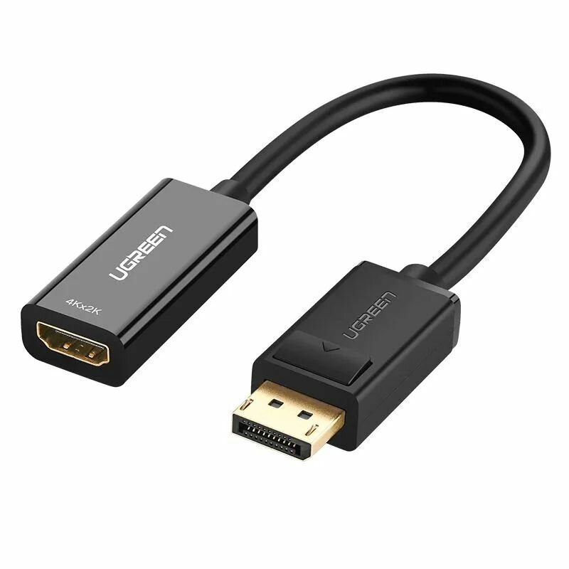 Конвертер UGreen MM137 DisplayPort - HDMI (40363), черный
