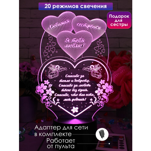 Ночник оригинальный подарок сестре на день рождения др