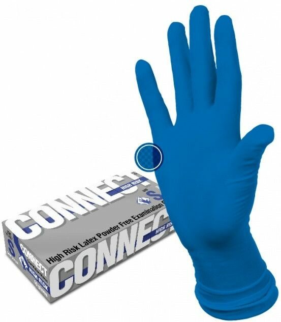 фото Перчатки латексные Connect high risk р-р XL" 1/25