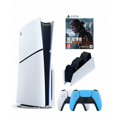 Приставка Sony Playstation 5 slim 1 Tb2-ой геймпадсинийзарядноеИгра Один из нас 2 7900000₽