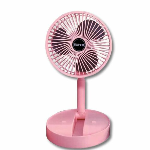 Настольный вентилятор складной портативный вентилятор розовый 899₽