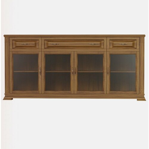 Комод-витрина из массива сосны ммк-древ Верди 205 200x45x90 клас орех 2 55776₽