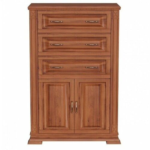 Комод для хранения вещей из массива сосны ммк-древ Верди 208, 80x40x120 дуб 2