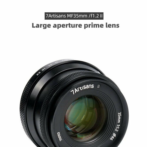 Объектив 7artisans 35mm F12 II Micro 43 черный 950000₽