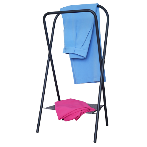 Вешалка напольная складная LAKSI фолд черный/лен серый