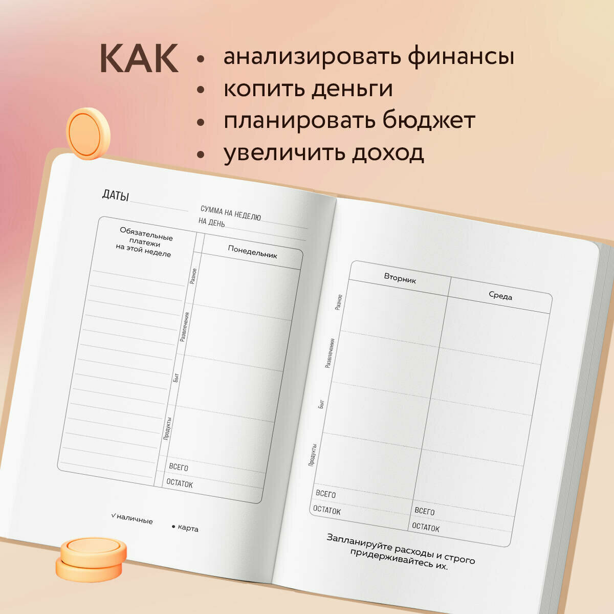 Деньги меня любят. Блокнот планирования бюджета — фото 1