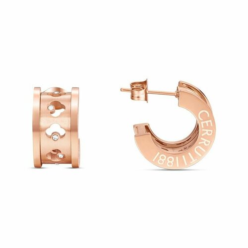 Серьги двусторонние Cerruti 1881 кристалл розовый 8100₽