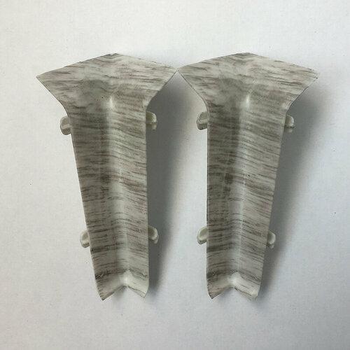 Внутренний угол для плинтуса ройс (ROYCE) 80 мм дуб венеция 301, 2 шт. коричневый