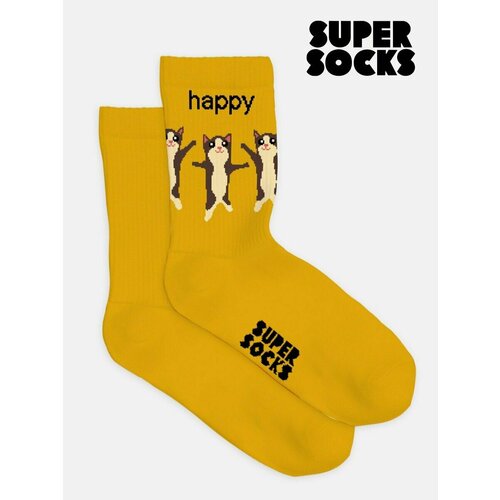 фото Носки super socks, размер 35-40, желтый