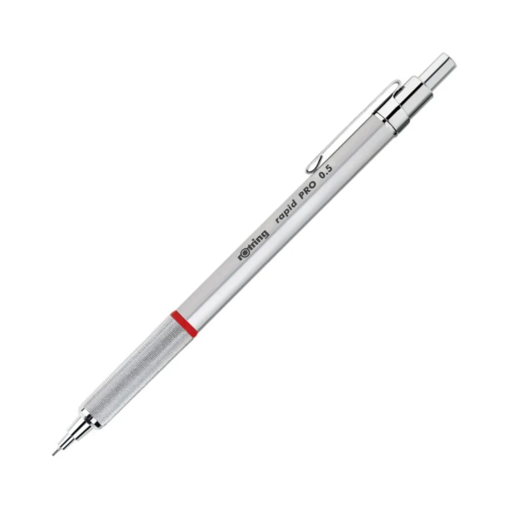 Механические карандаши rOtring Rapid PRO, 0,5 мм/0,7 мм, серебристый хром/матовый черный, Silver Chrome 0.5mm