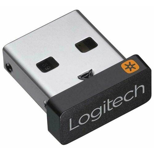 USB-приемник Logitech Unifying Receiver для мыши и клавиатуры чёрный 1 шт 1420₽