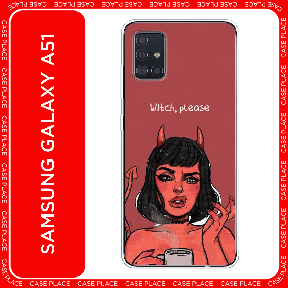 Чехол на Samsung Galaxy A51 / Самсунг Гэлакси А51 с принтом Evil Girl