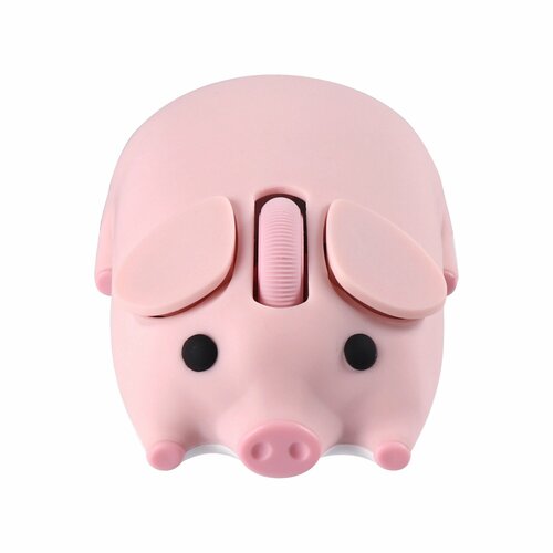 Эргономичная оптическая мышь NoEnName_Null с рисунком свиньи Pink 1718₽
