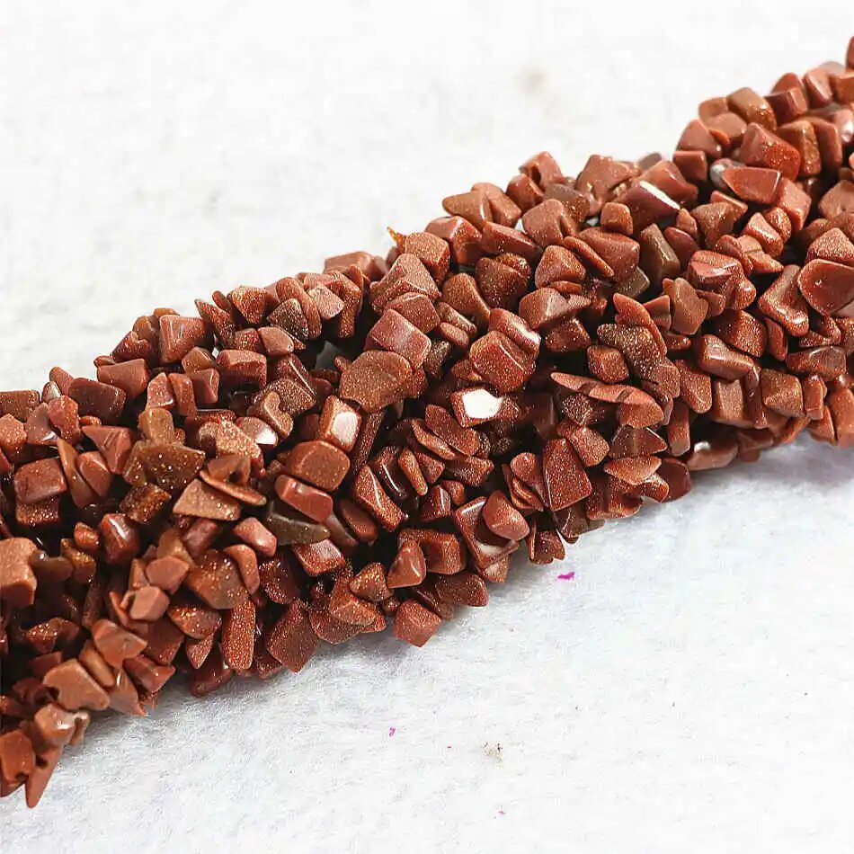 Модный золотой песок нерегулярный гравий 5-7 мм Горячие ювелирные изделия diy свободные бусины 35 дюймов B533