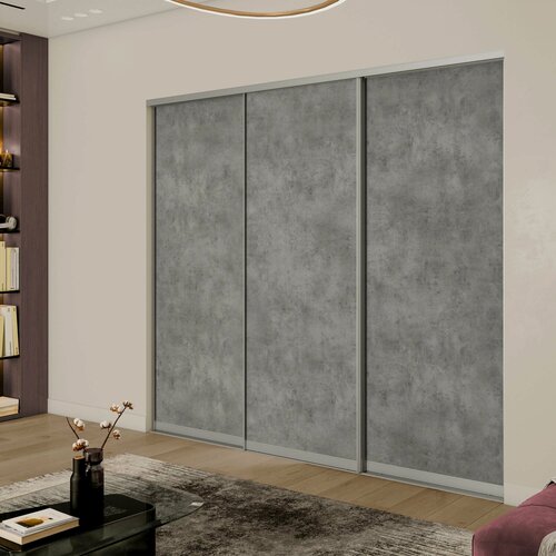 Изображение товара Готовое решение "Элегант" 3дв. ЛДСП, Серебро профиль, 180х10х225