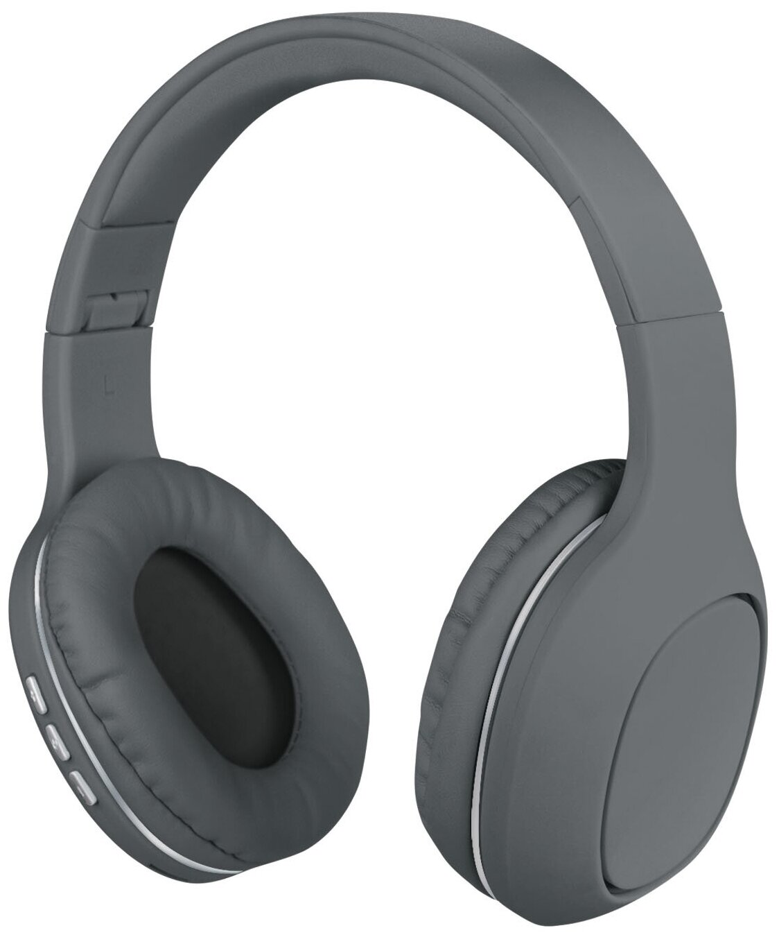 Наушники Rombica BH-04, беспроводные, накладные, складные, с микрофоном, серые