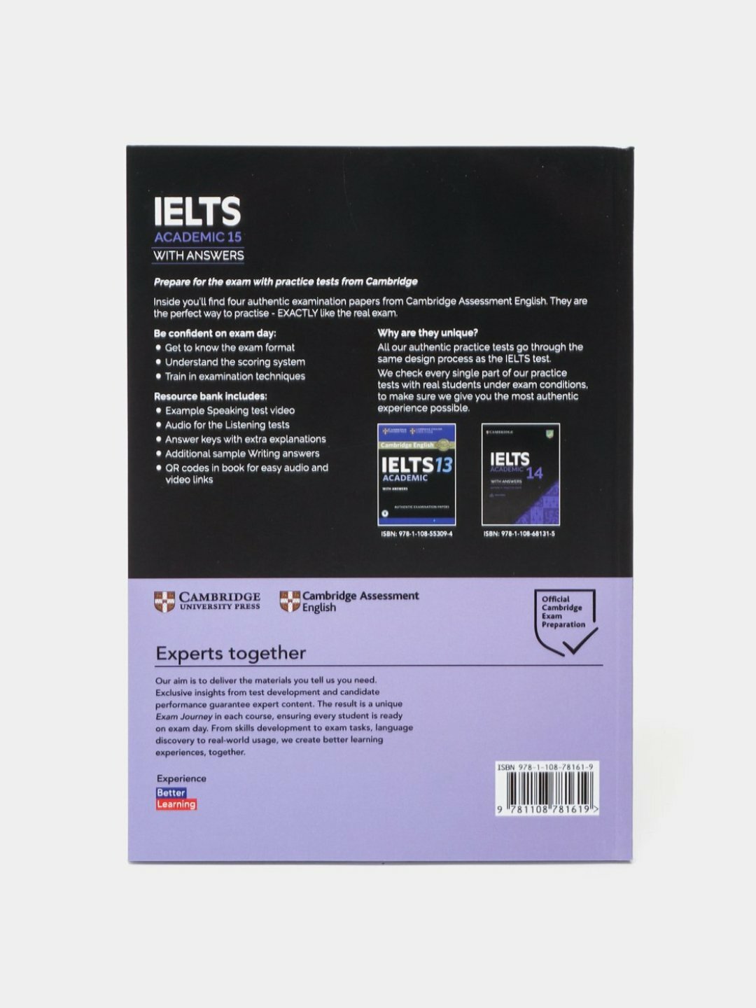 Учебное пособие "Cambridge IELTS 15", для школьников и студентов, с CD, 2023, 144 стр — фото 1