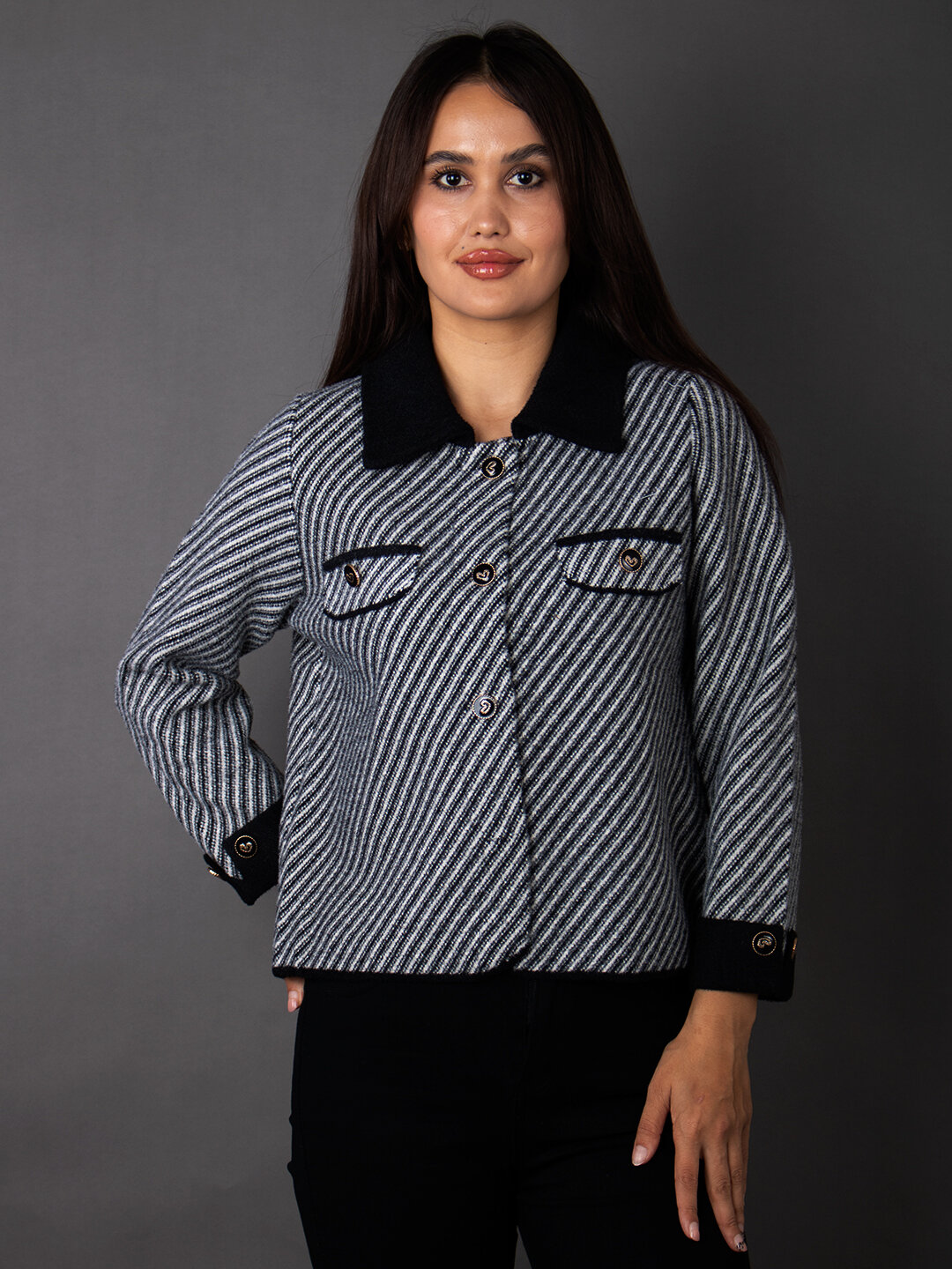 Пальто, размер One Size, черный — фото 1