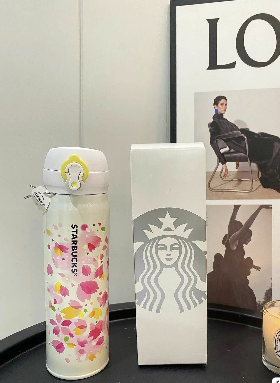 Фляга термоса Starbucks не проливается, с замком в виде крышки замка
