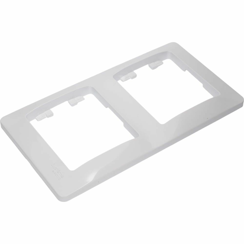 Рамка 2-м Glossa вертикал. бел. SE GSL000106 — фото 1