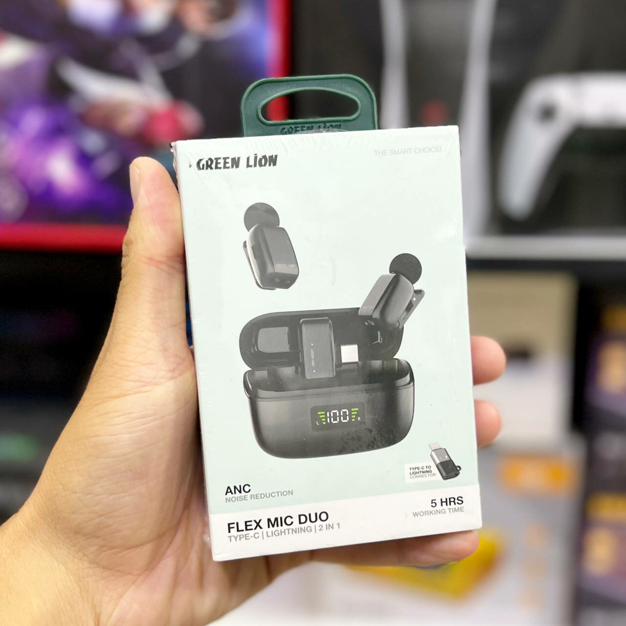 Green Lion Flex Mic Duo Type-C → Lightning 2-in-1 — беспроводной микрофонный комплект