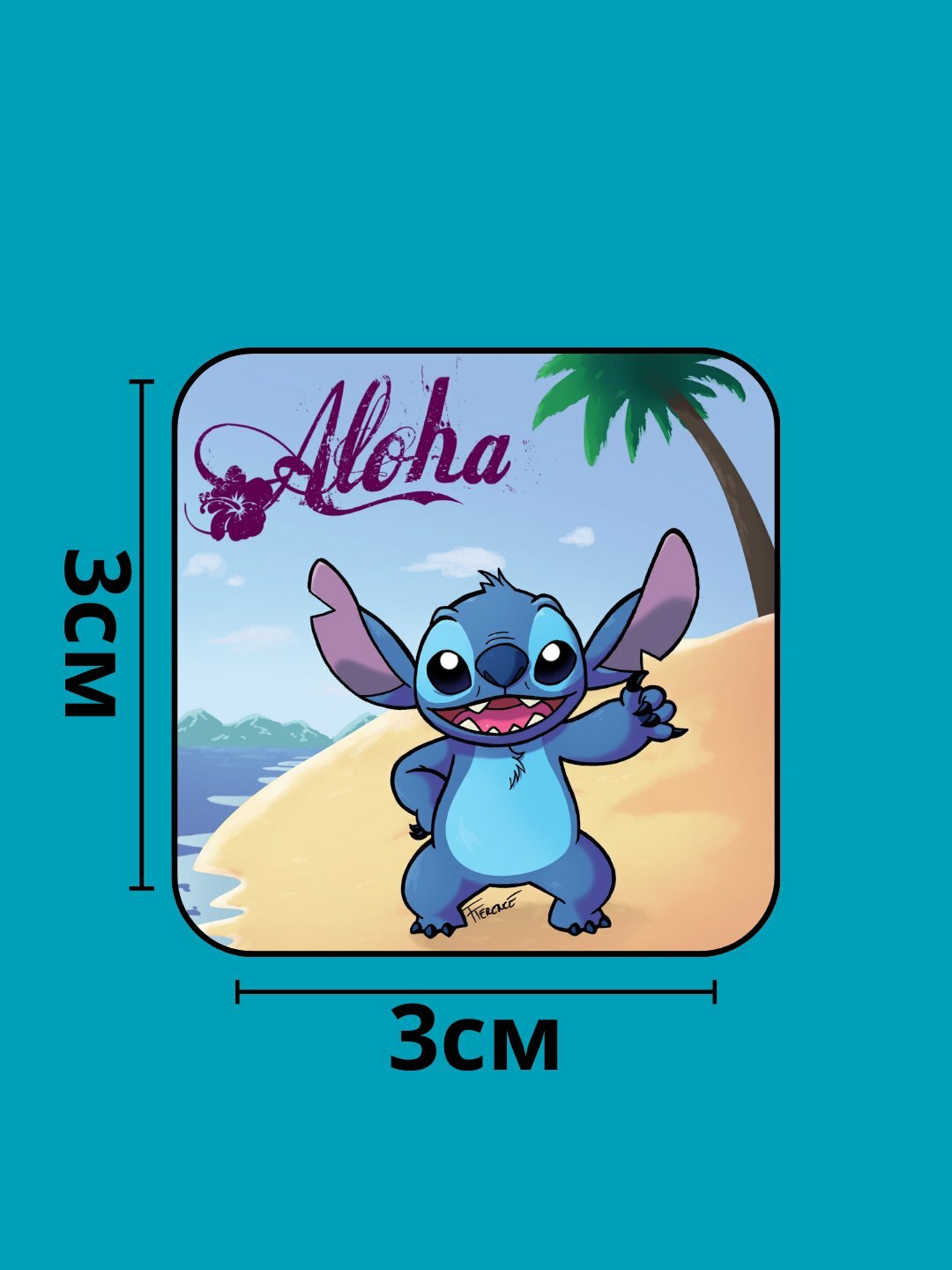 3D наклейка "Стич" на телефон 3D наклейка "Стич" на телефон.