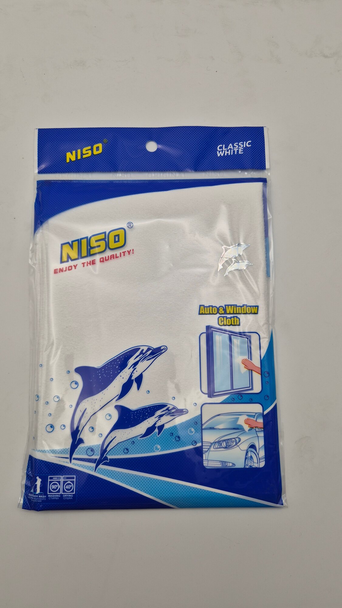 Тряпка Delfin Niso для автомобилья, офис и окна, универсальная