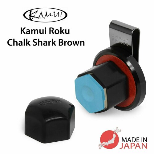 фото Держатель для мела kamui roku chalk shark магнитный коричневый