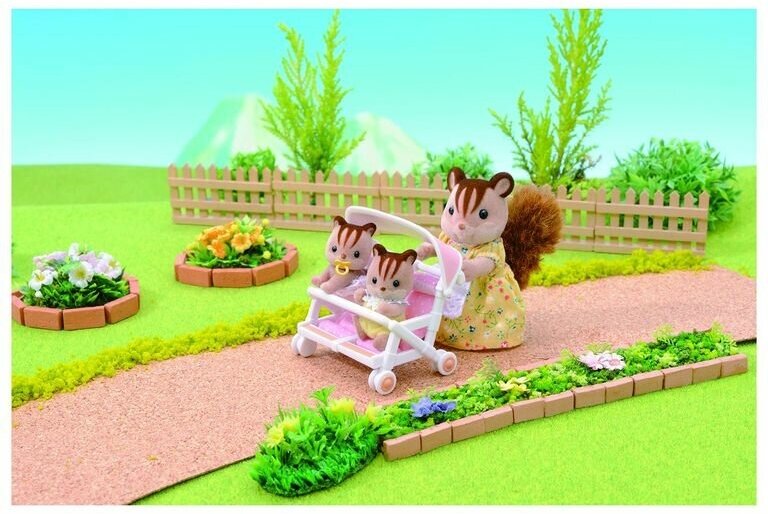 Игровой набор Sylvanian Families Коляска для двойни - фото №11