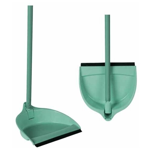 Совок С высокой ручкой OCEAN, 78см, 24,2Х23,5Х83см., (Голубой)