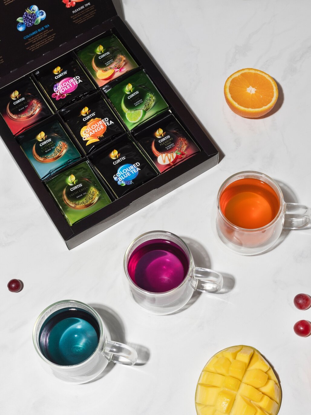 Набор чая Curtis Colour tea set 9 вкусов 54 пак - фото №3