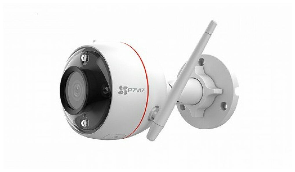 Уличная Wi-Fi Камера EZVIZ C3W Color Night Pro 1080p (2.8mm), microSD, H.265 с цветной ночной съемкой, 2МП, Full HD, ИК подсветка до 30м, белая