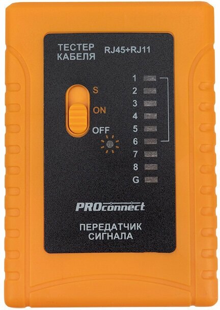 Тестер кабеля PROconnect RJ-45 + RJ-11 для тестирования и обнаружения короткого замыкания