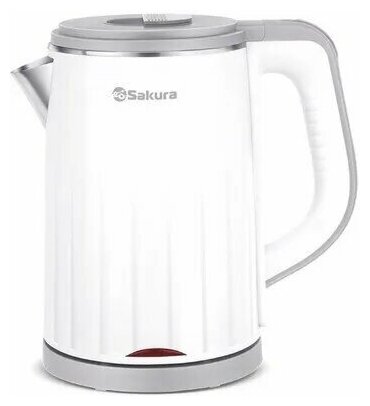 Чайник электрический SAKURA SA-2155WG (1,2) бел + сер ,