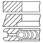 Комплект поршневых колец Goetze 0811800000 - изображение