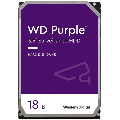 фото Жесткий диск western digital 3.5" 18tb sata iii, 512mb, 7200 rpm wd purple wd180purz