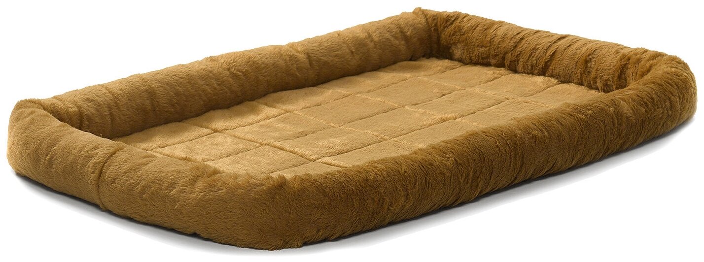 Лежанка MidWest Pet Bed для собак и кошек меховая 61х46 см, коричневая