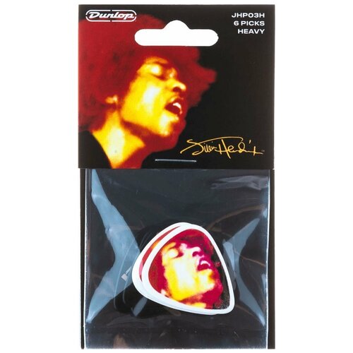 Медиаторы, жесткие, 6 шт. Dunlop Jimi Hendrix Electric Ladyland JHP03H 6Pack dunlop jhp14hv jimi hendrix voodoo fire набор медиаторов 6 шт