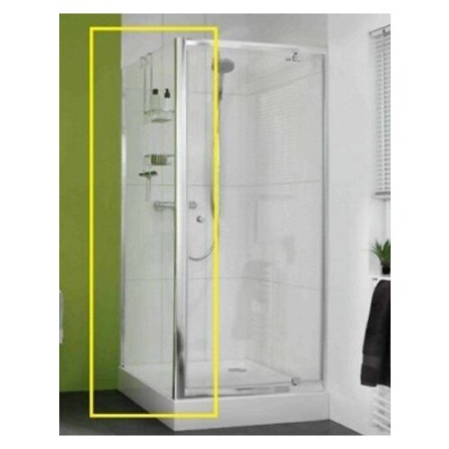 Боковая стенка Huppe X0 620503069321 900х1850 профиль глянцевый хром стекло прозрачное 31900₽