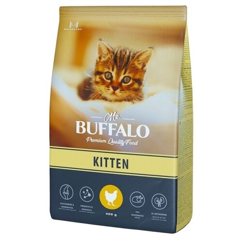 Сухой корм для котят Mr.Buffalo Kitten с курицей, 400 г